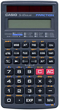 Casio fx-82 SOLAR FRACTION