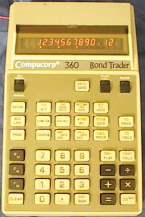 Compucorp 360 360/365 ; Bond Trader