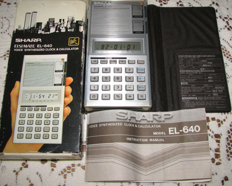 Sharp EL-640 VOICE SYNTHESIZED CLOCK & CALCULATOR