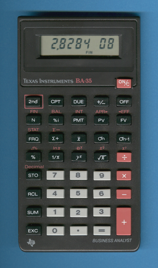 Texas Instruments BA-35 BUSINESS ANALYST