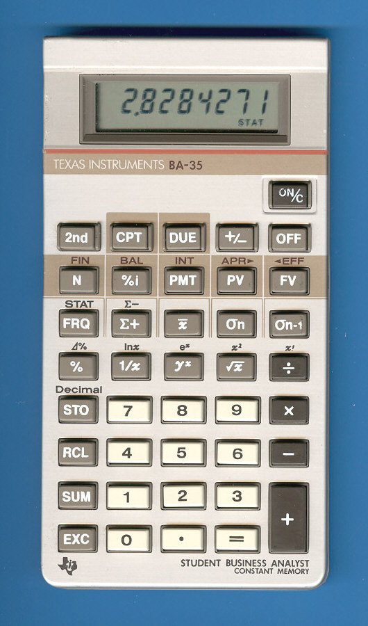 Texas Instruments BA-35 Student Business Analyst
