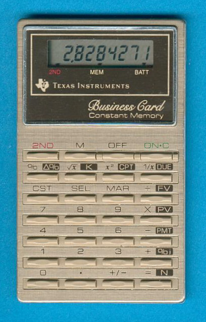 Texas Instruments Business Card