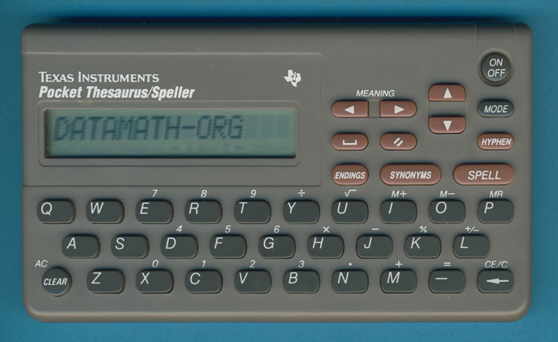 Texas Instruments PS-4000 Pocket Thesaurus / Speller
