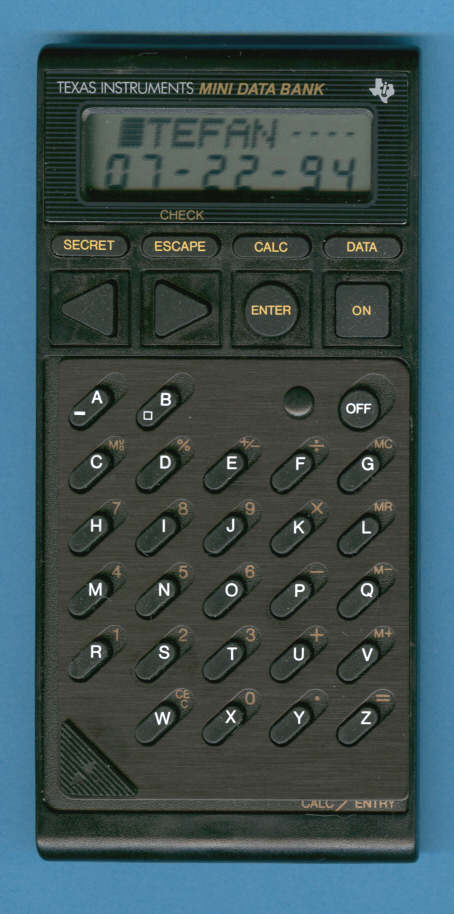 Texas Instruments TI-2700 Mini Data Bank