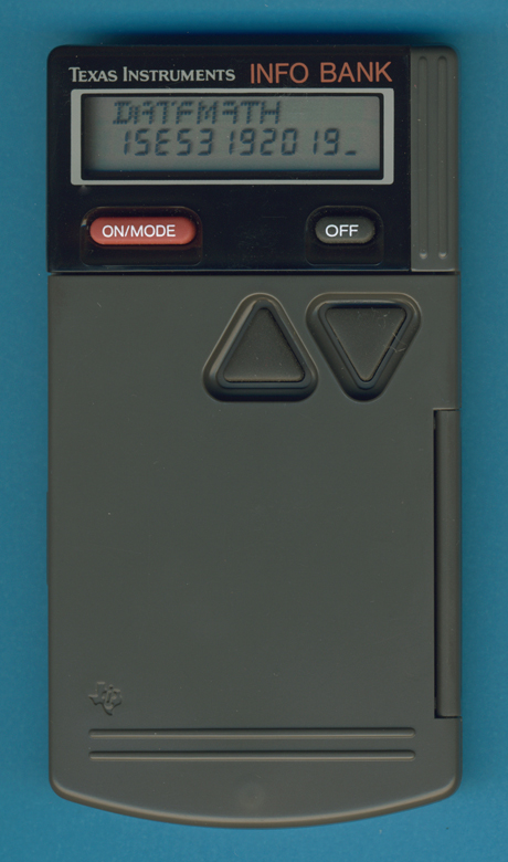 Texas Instruments TI-2900 INFO BANK