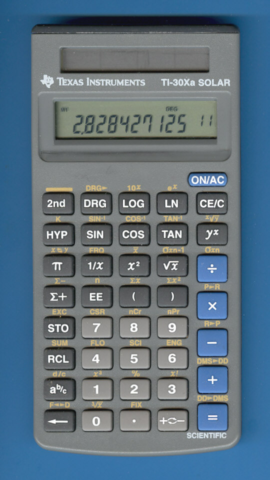 Texas Instruments TI-30Xa Solar