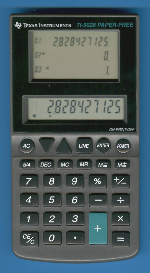 Texas Instruments TI-5028 PAPER-FREE